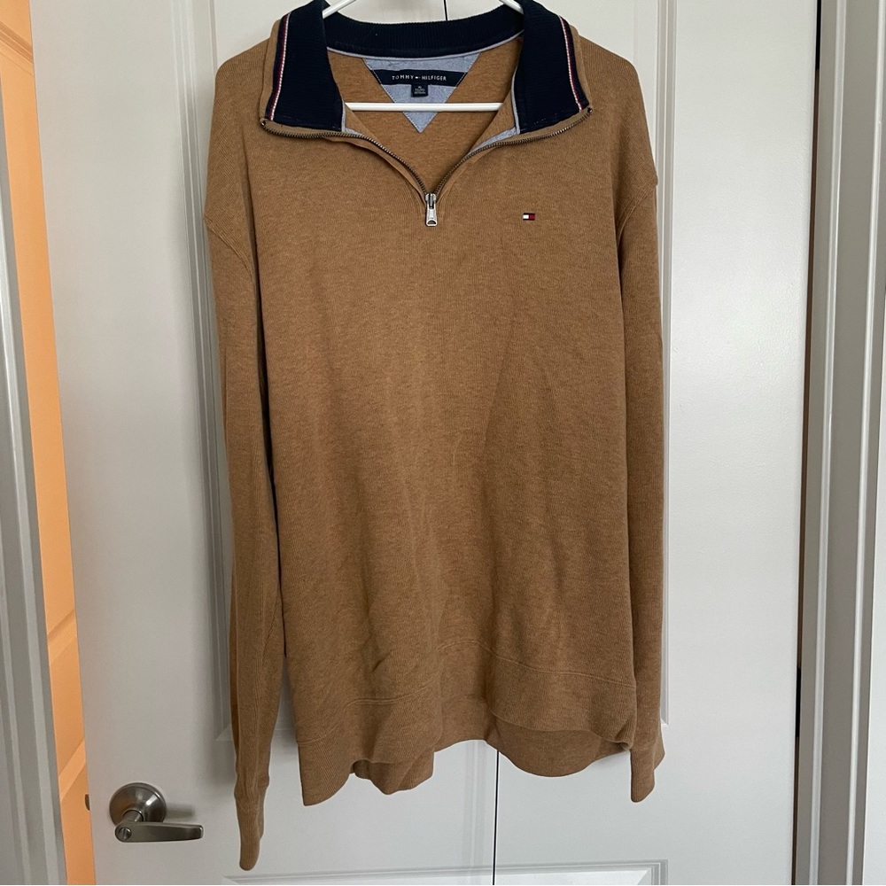 Tommy Hilfiger Quarter-Zip Cotton Sweater